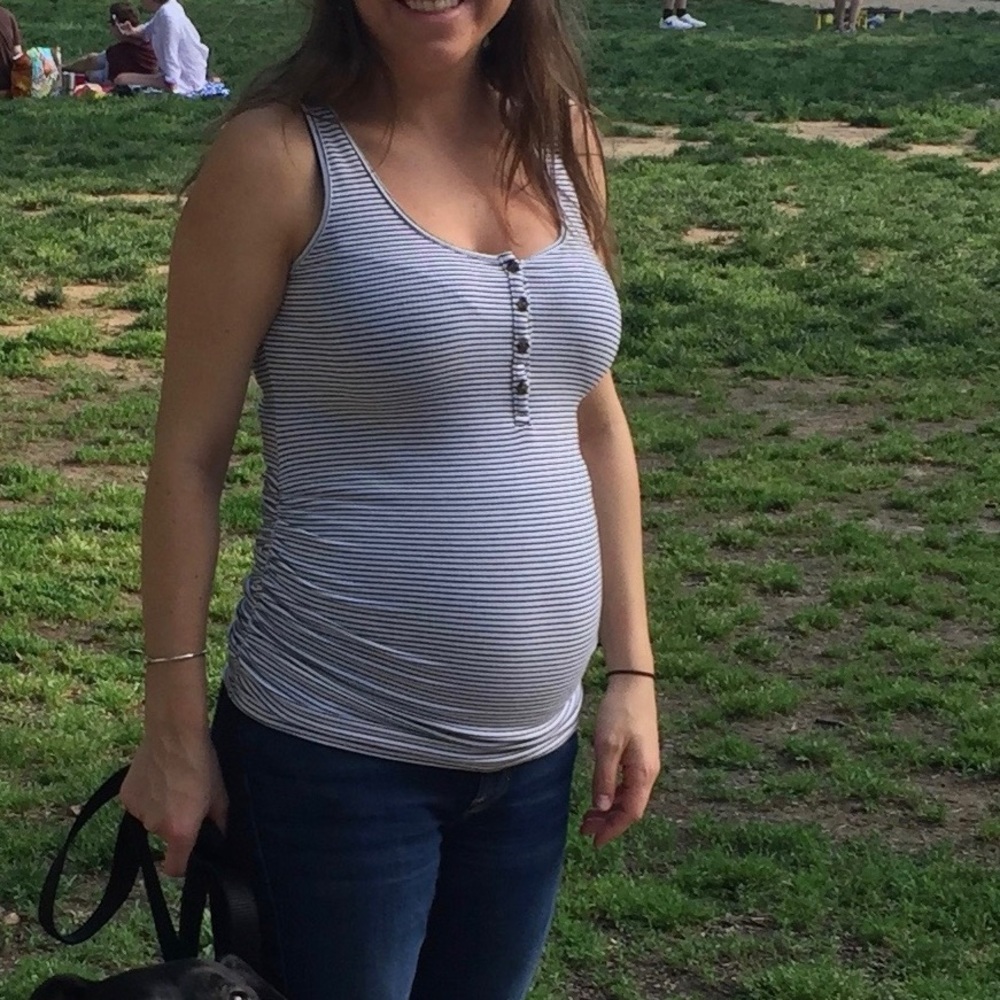 Old navy rouched maternity tank